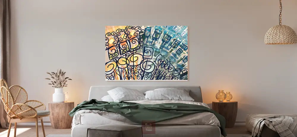Rêverie de ville et campagne Canvas