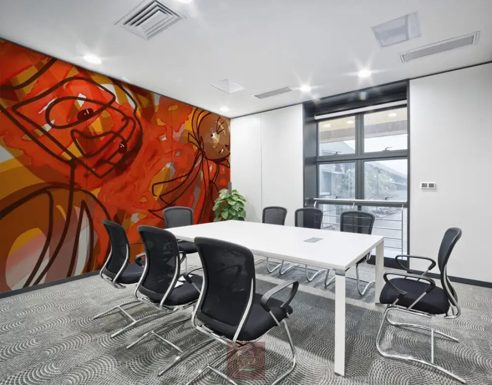 Rougissements croisés Toile en mural; pour achat voir la page ’information’ du menu / 8ft x 8ft Canvas