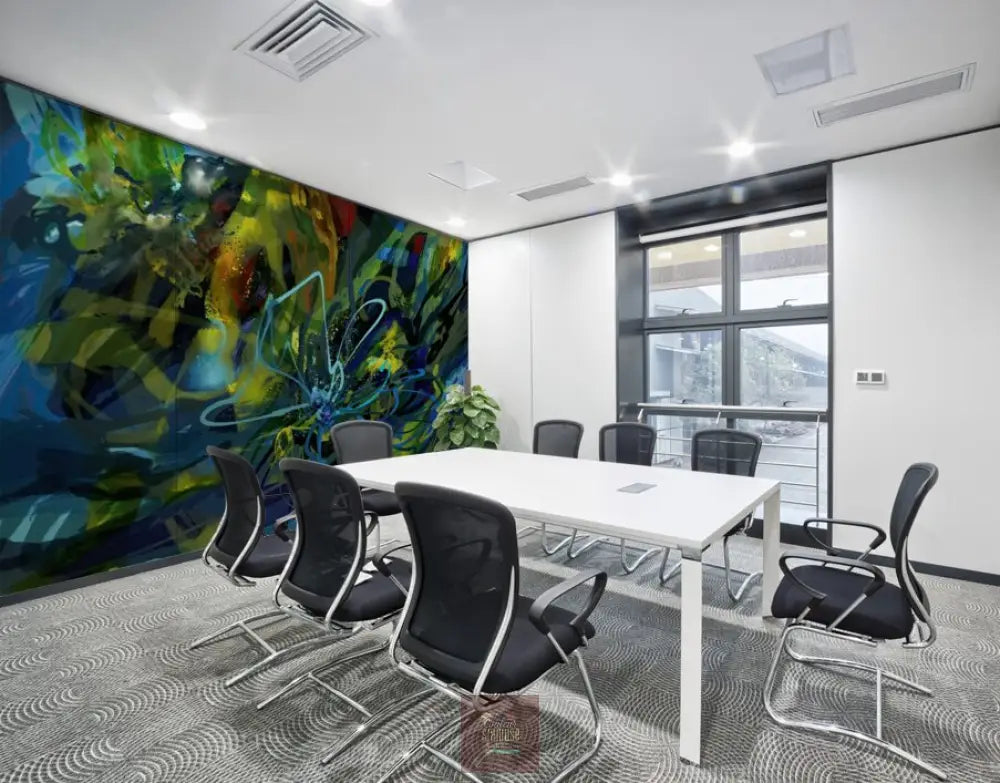 Eclosion Lumineuse Toile en mural; pour achat voir la page ’information’ du menu / 8ft x 8ft Canvas