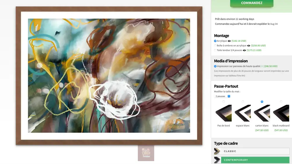 Floraison Mystique Canvas