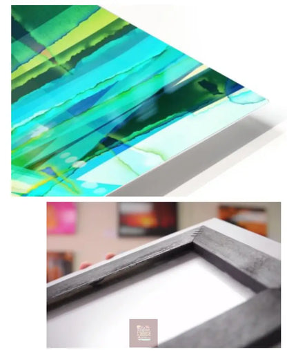 La lumière danse Impression par sublimation HD sur panneau métallique / 24in x 17in Canvas