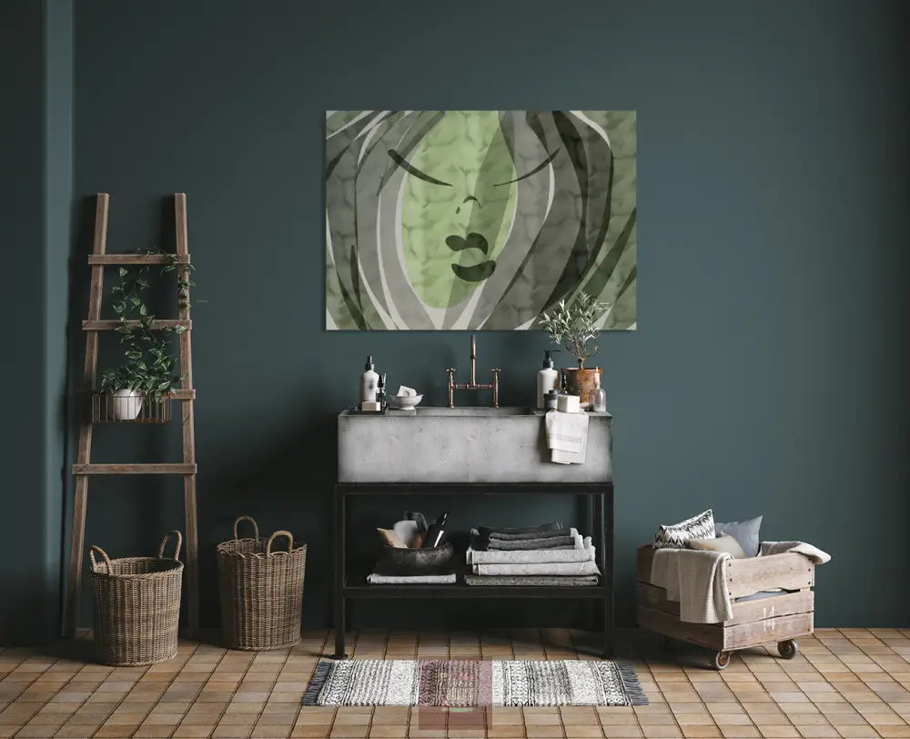 Murmures d’émeraude Canvas