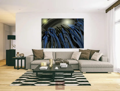 Procession Indigo Canvas