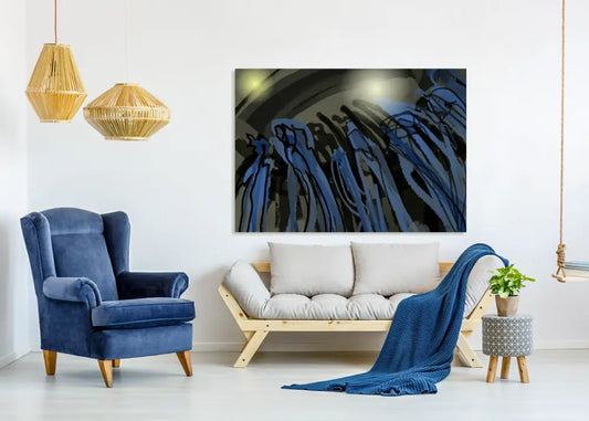 Procession Indigo Canvas