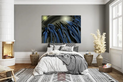 Procession Indigo Canvas