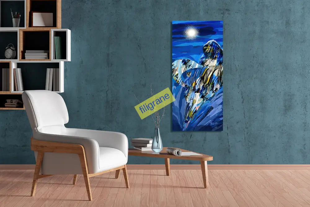 Refuge Sous La Lune Canvas