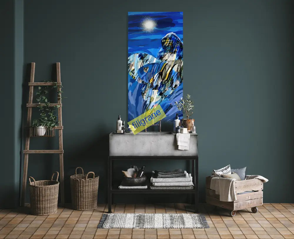 Refuge Sous La Lune Canvas