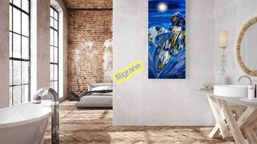 Refuge Sous La Lune Canvas