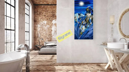 Refuge Sous La Lune Canvas